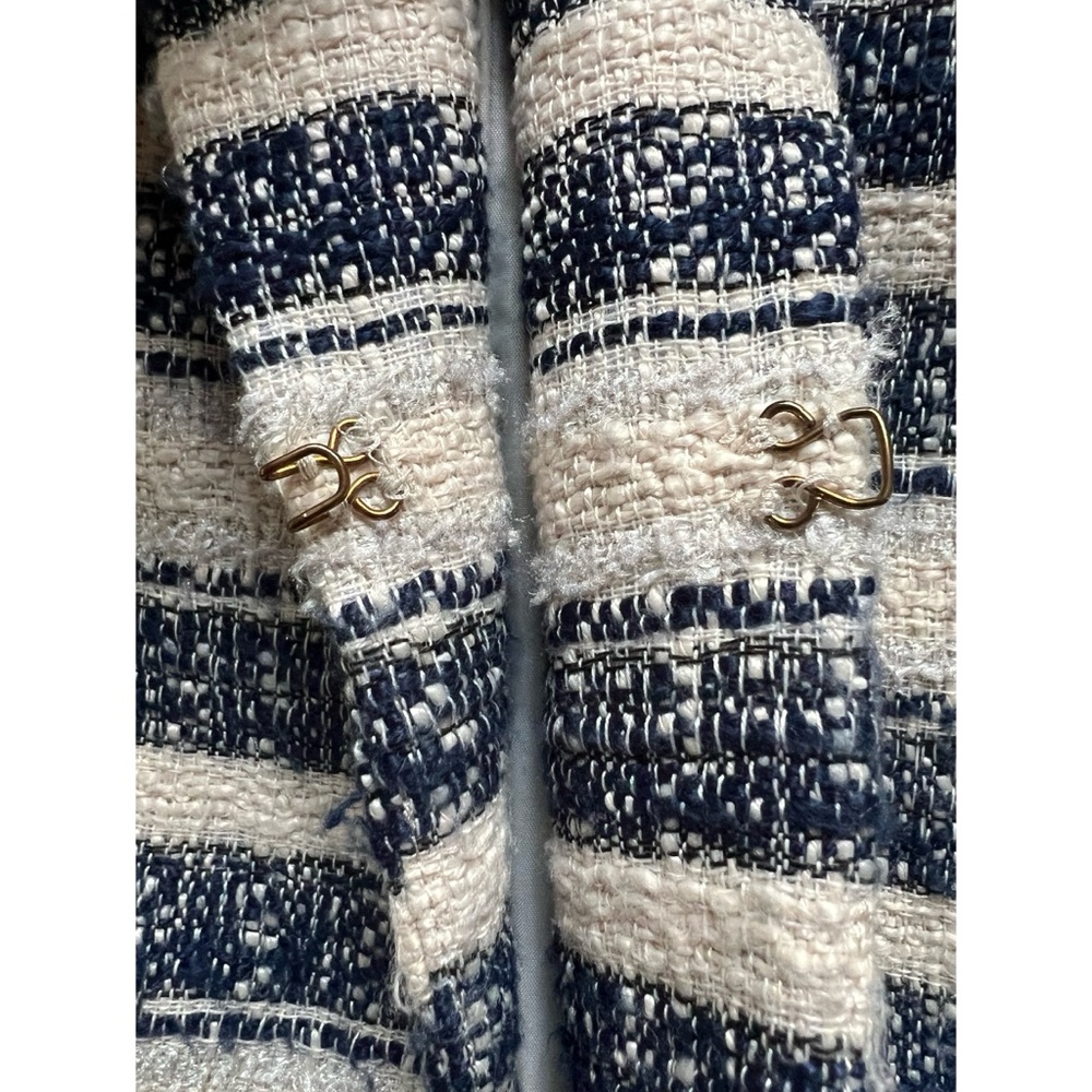 DKNY Tweed Striped Blazer Jacket 8 - Picture 14 of 16